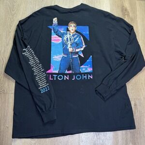 Elton‎ John Farewell Yellow Brick Road Tour 2022 Shirt Long Sleeve 2XL